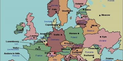 Mapa de bucareste europa