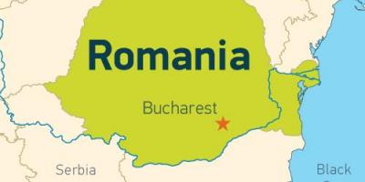 Bucareste num mapa