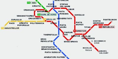 Bonde mapa de bucareste