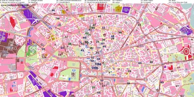 Bucareste mapa de rua