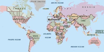Mapa de bucareste mundo 
